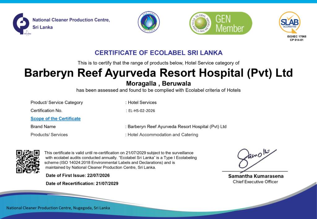 EcoLabel Certificate