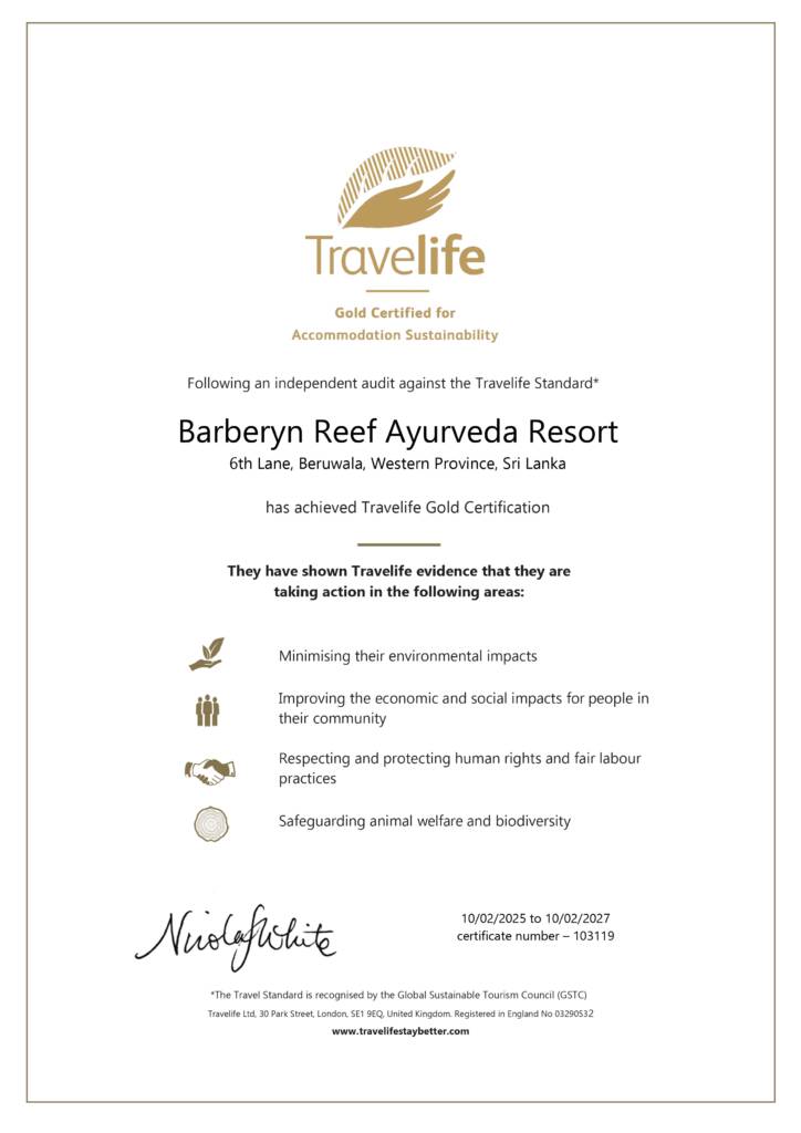 Travelife Certificate