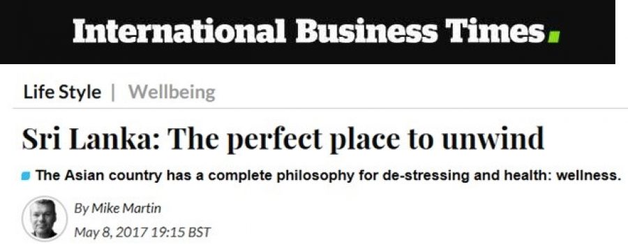 International Business Times: May 2017 Sri Lanka, the perfect place to unwind