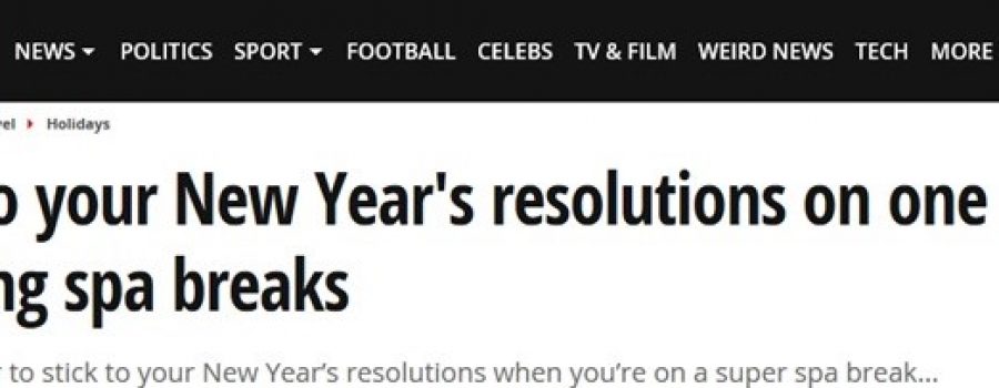 Mirror: January 2017 Stick to your New Year’s resolutions on one of these 12 amazing spa breaks