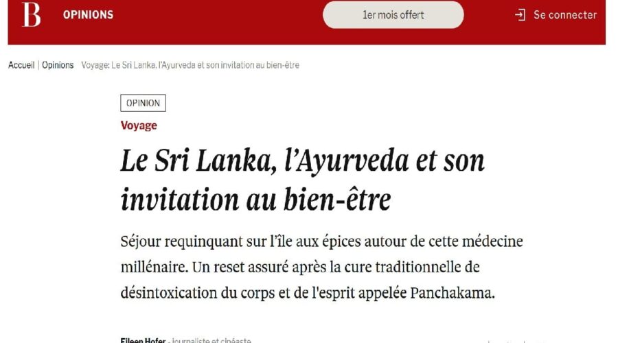Bilan – Le Sri Lanka, l’Ayurveda et son invitation au bien-etre
