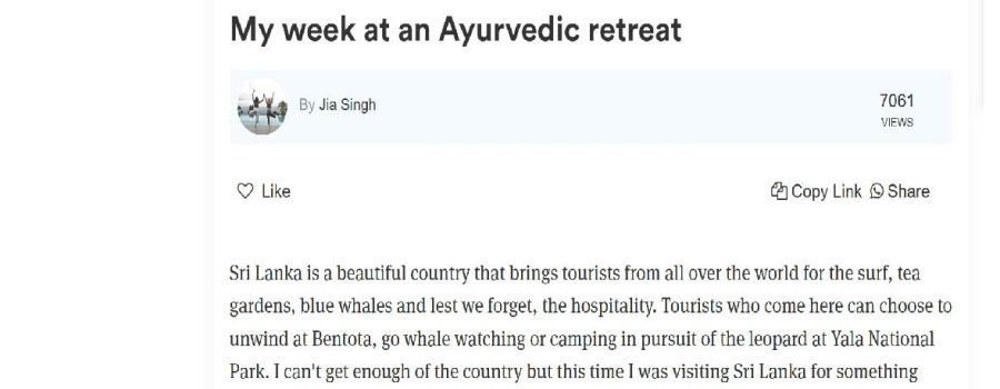 Tripoto – My Week at an Ayurvedic Retreat