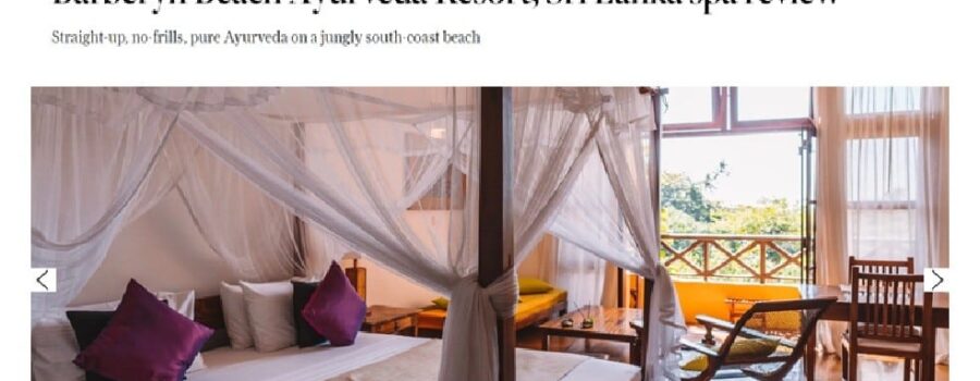 CondeNast Traveller : Barberyn Beach Ayurveda Resort, Sri Lanka Spa Review